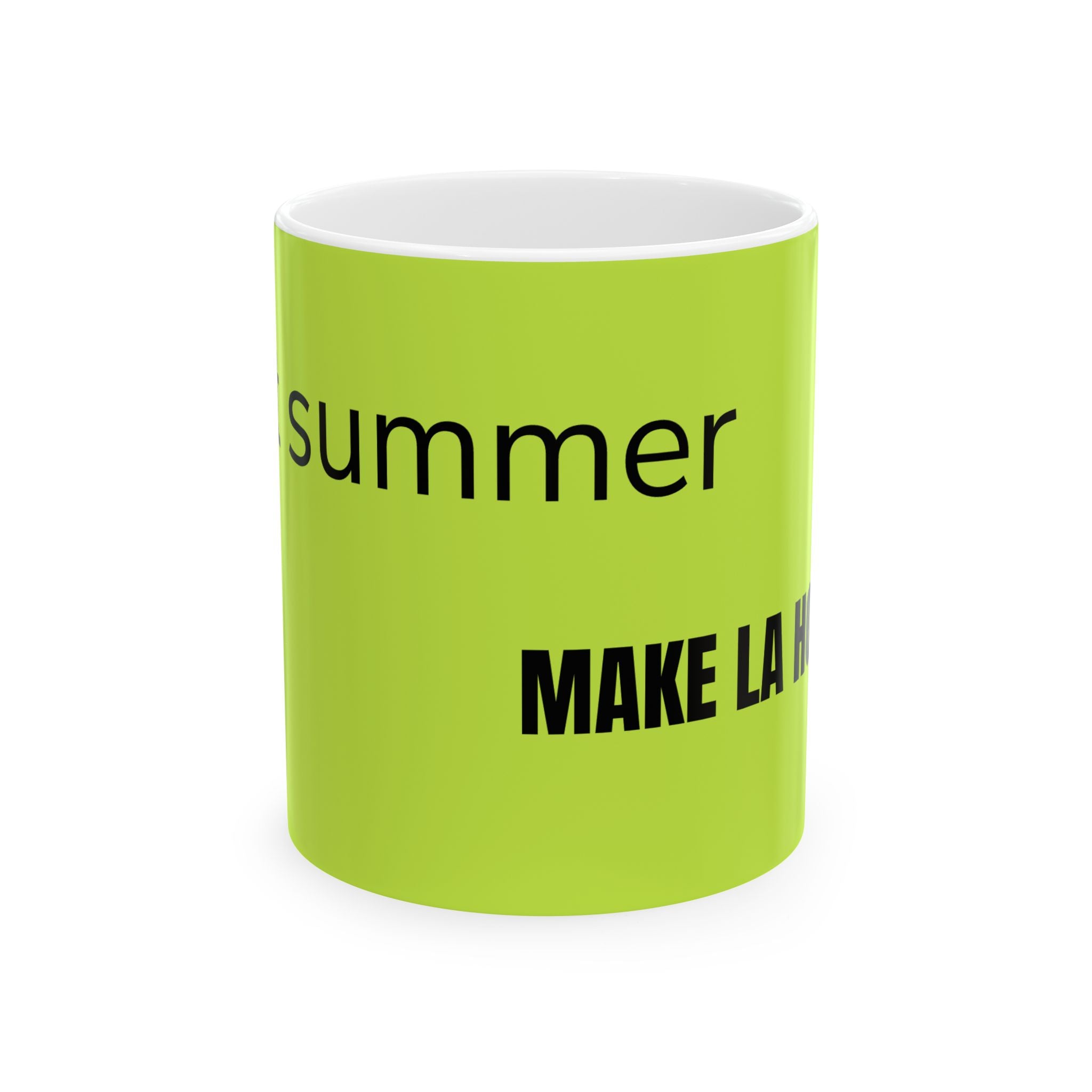 Summer Make Laguna Ceramic Mug — Bright Lime Coffee Cup (11oz/15oz)
