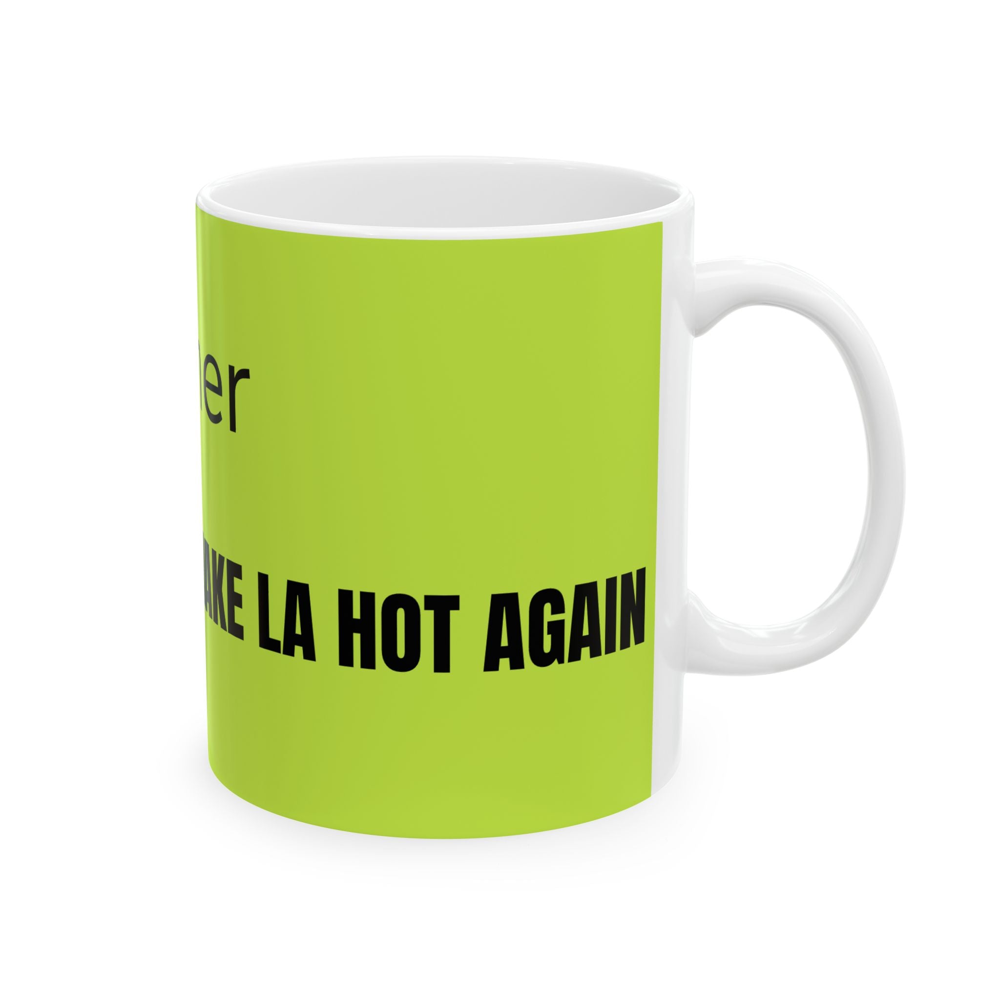 Summer Make Laguna Ceramic Mug — Bright Lime Coffee Cup (11oz/15oz)