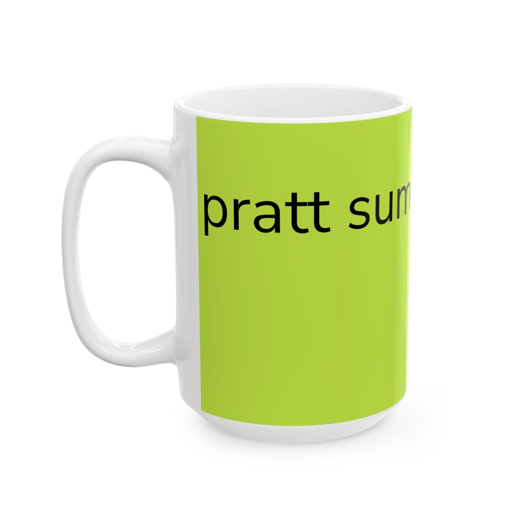 Summer Make Laguna Ceramic Mug — Bright Lime Coffee Cup (11oz/15oz)