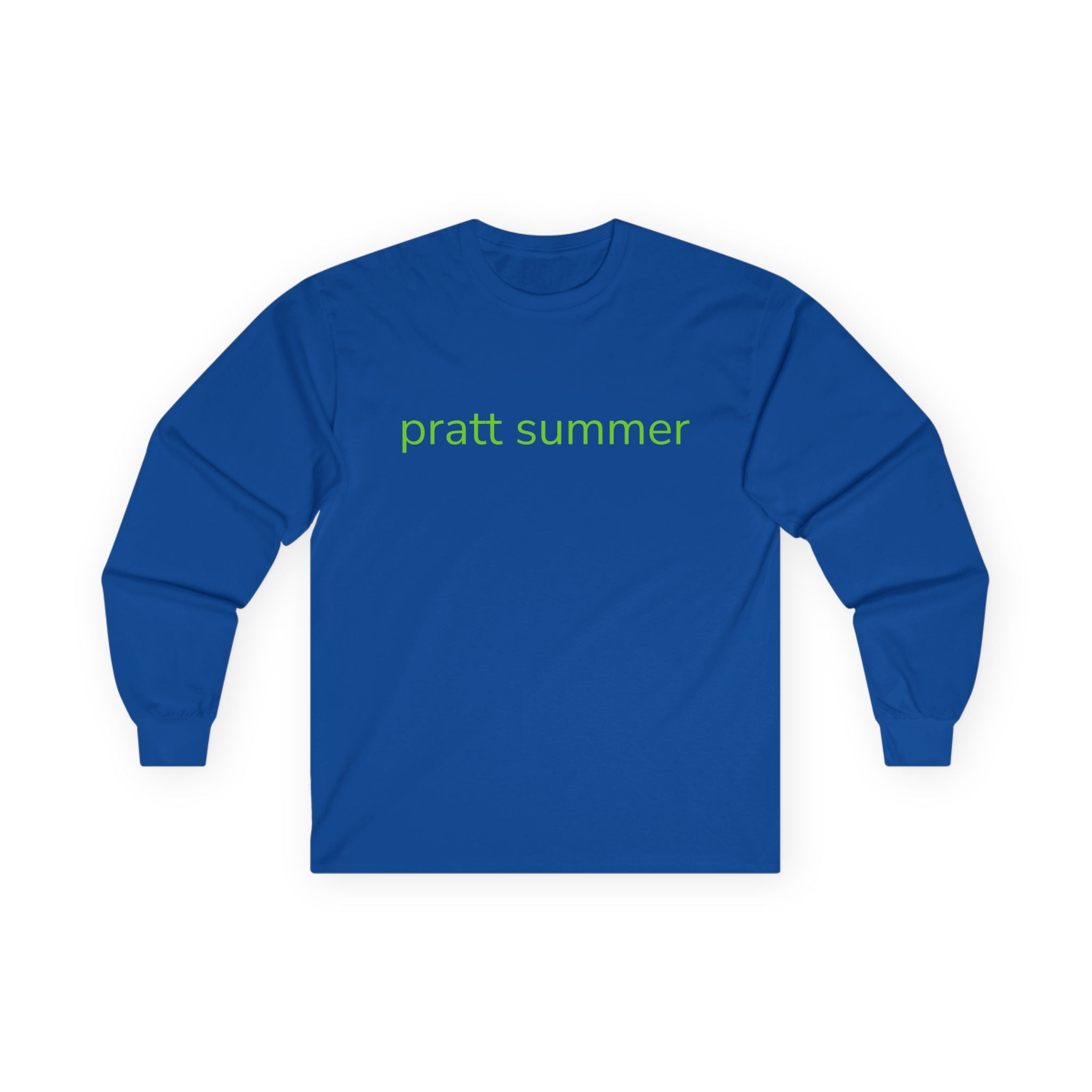 Long Sleeve Tee — "pratt summer" Front / "MAKE LA HOT AGAIN" Back Neon Shirt