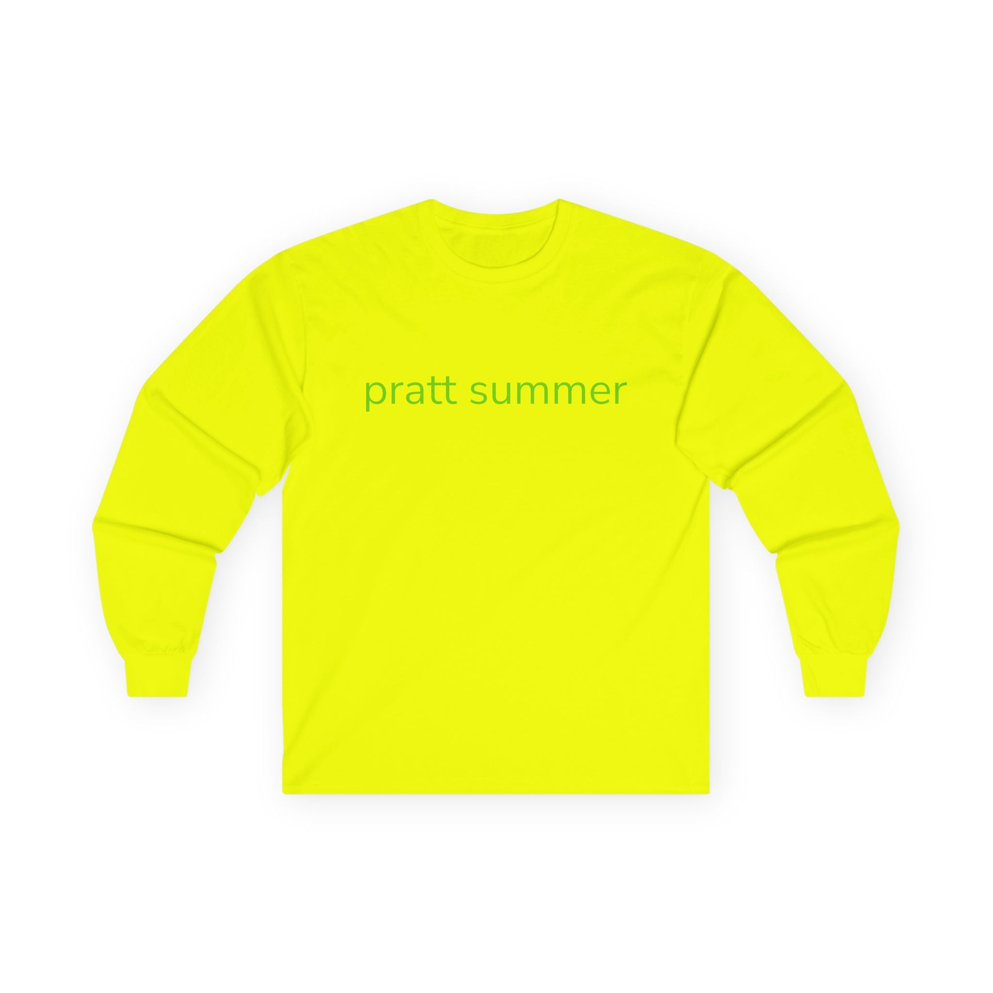 Long Sleeve Tee — "pratt summer" Front / "MAKE LA HOT AGAIN" Back Neon Shirt