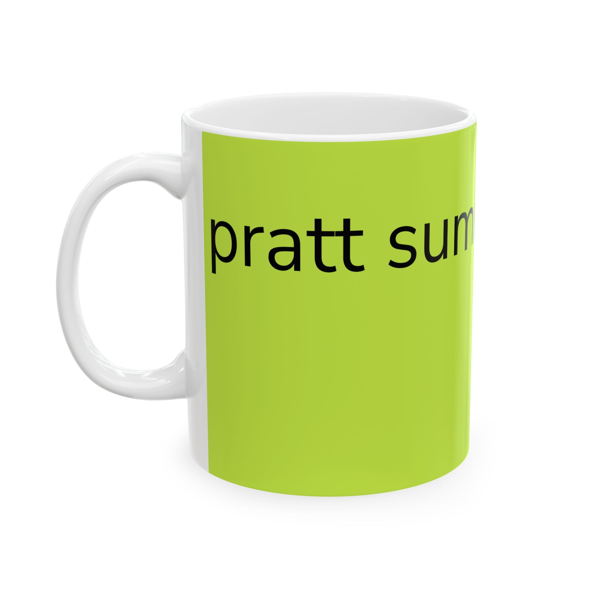 Summer Make Laguna Ceramic Mug — Bright Lime Coffee Cup (11oz/15oz)